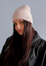 Load image into Gallery viewer, Wool Blend Rib Knit Hat - Pale Rose (V Fraas)
