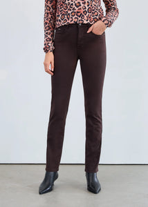 Petite Suzanne Straight Leg - Rich Brown (FDJ)