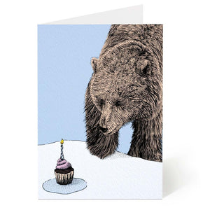 Bear vs Cupcake Card