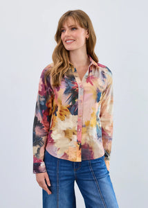 Painter Florals Button Up (FDJ)