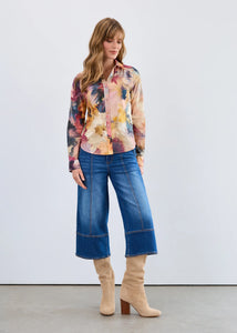 Painter Florals Button Up (FDJ)