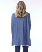 Load image into Gallery viewer, Oversize Light Knit Top - Denim (Orientique)
