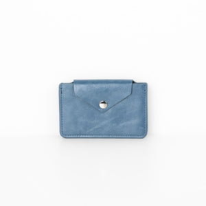 Snap Tri Pocket Cardholder - Blue