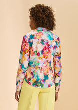 Load image into Gallery viewer, Split Neck Printed Shirt - Vibrant (FDJ)

