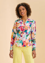 Load image into Gallery viewer, Split Neck Printed Shirt - Vibrant (FDJ)
