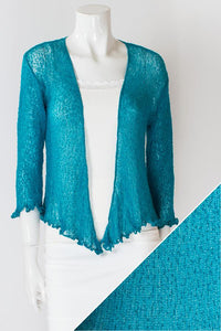 Cobweb Shrug - teal