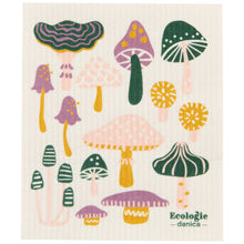 Load image into Gallery viewer, Mushroom Gems Swedish Dishcloth
