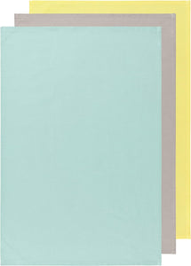 Floursack S/3 Tea Towels - Zest/Moon/Jade