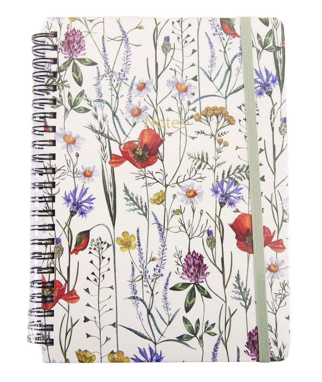 Spiral Hardcover Notebook - Wildflowers (80 pages)