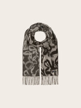 Load image into Gallery viewer, Cashmink Squiggles Scarf - Grey Base (VFraas)
