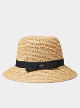 Load image into Gallery viewer, Calista Raffia Crochet Straw Cloche - Camel (Canadian Hat)
