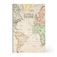 Load image into Gallery viewer, Map Stitched Spine Notebook
