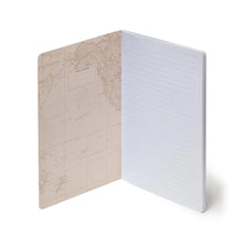 Load image into Gallery viewer, Map Stitched Spine Notebook
