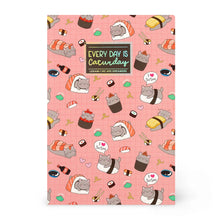 Load image into Gallery viewer, Everyday is Caturday Stitch Spine Notebook
