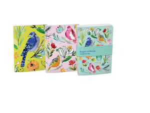 Roger la Borde Birds Set/3 Notebooks