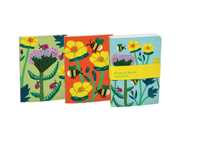 Roger la Borde Garden Bugs Set/3 Notebooks
