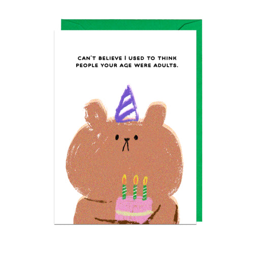 Adult Age Birthday Card