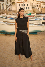 Load image into Gallery viewer, Midi Skirt With Pockets - Black (Soya Concept)
