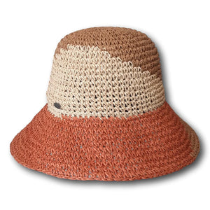 Bilal Paper Crochet Cloche - Caramel (Canadian Hat)