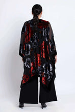Load image into Gallery viewer, Darcy Burnout Velvet Cover Up - Red Velvet (Blue Sky)
