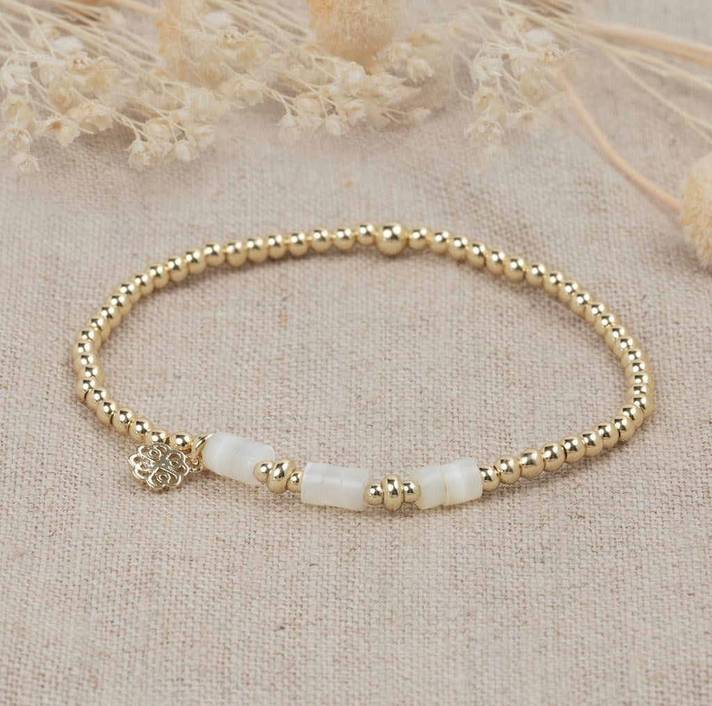 Bayla Bracelet - Gold Plt/Mother of Pearl