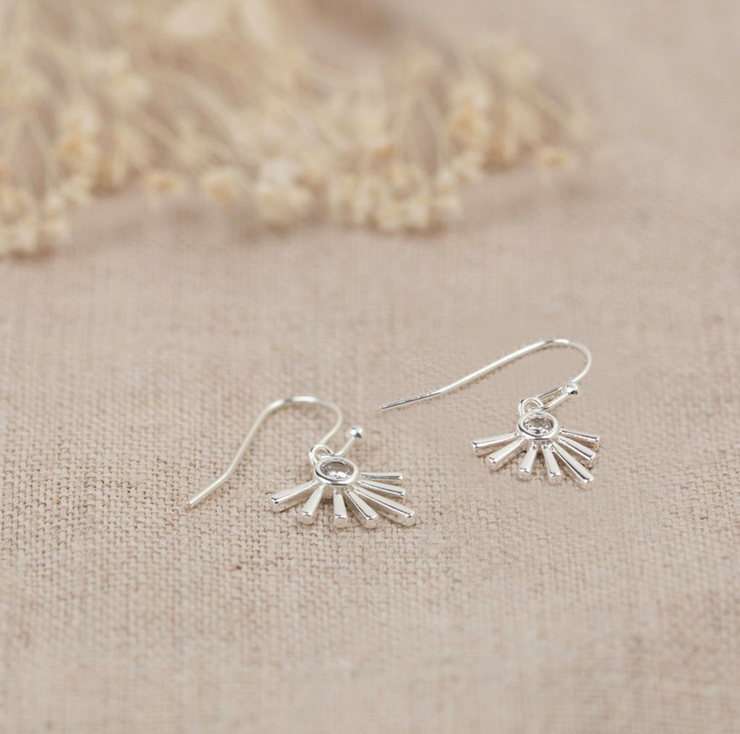 Burst Earrings - Silver Plated