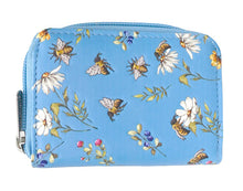 Load image into Gallery viewer, Bumblebee Garden Change Purse - Sky Blue
