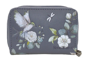 Garden Birds Coin Purse - Grey