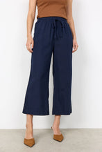 Load image into Gallery viewer, Linen-Mix Tie Pant - Navy (Soya Concept)

