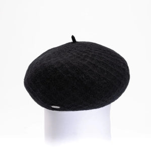 Britni Textured Beret - black (Canadian Hat)