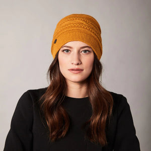 Bellia Chain Pattern Beanie - Yellow