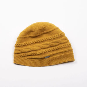Bellia Chain Pattern Beanie - Yellow