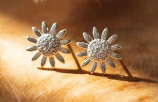 Sunbloom Studs - Silv plate (Wild Abandon)