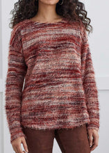 Load image into Gallery viewer, Eyelash Sweater -red (Tribal)
