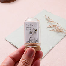 Load image into Gallery viewer, Friendship Bee &amp; Flower Stud - Silver
