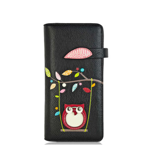 Swing Owl Long Wallet -blk (espe)