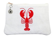 Load image into Gallery viewer, Lobster Embroidered Pouch
