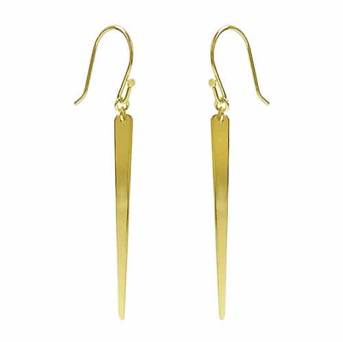 Spike Earrings - Sterling with Gold Plate