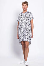 Load image into Gallery viewer, Elisa Dress - B&amp;W Sketch (Blue Sky)
