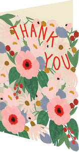 Roger la Borde - Cutout Flowers Thank You Card