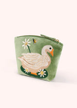Load image into Gallery viewer, Garden Goose Velvet Mini Pouch (Powder)
