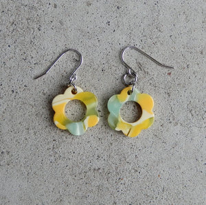 Lemon Lime Flowers Earring - Made in Toronto