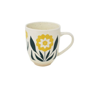 Yellow Scandi Flower Mug