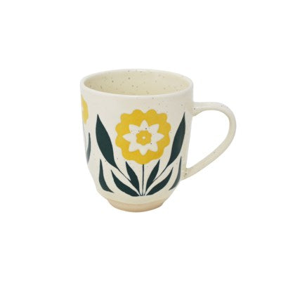 Yellow Scandi Flower Mug