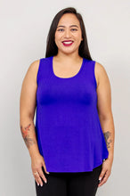Load image into Gallery viewer, Jazz Bamboo Tunic Tank - Violet (Blue Sky)
