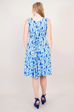 Load image into Gallery viewer, Sara Dress - Misty Flower (Blue Sky)
