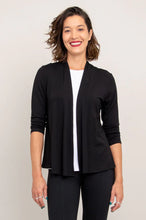 Load image into Gallery viewer, Kathy Bamboo Fly Cardi - Black (Blue Sky)
