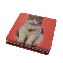 Load image into Gallery viewer, Square Cat Compact Mirror
