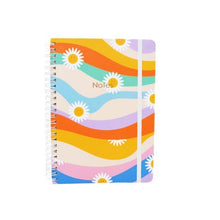 Load image into Gallery viewer, Hippy Daisy Spiral Notebook - 80 pages
