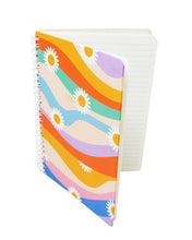 Load image into Gallery viewer, Hippy Daisy Spiral Notebook - 80 pages
